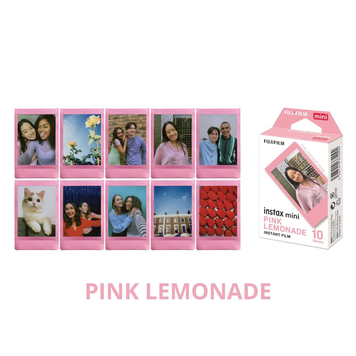 Combo de Filmes Fujifilm instax™ mini Pink Lemonade 30 Fotos