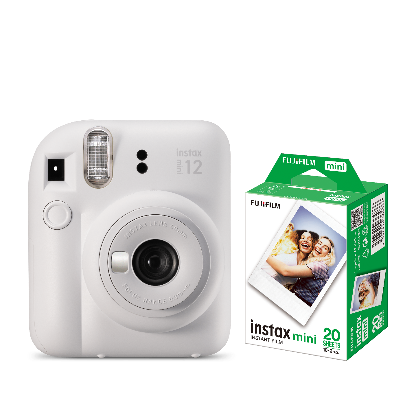 Combo Câmera Instantânea Fujifilm instax mini 12™ + Filme instax™ mini Branco 20 Fotos