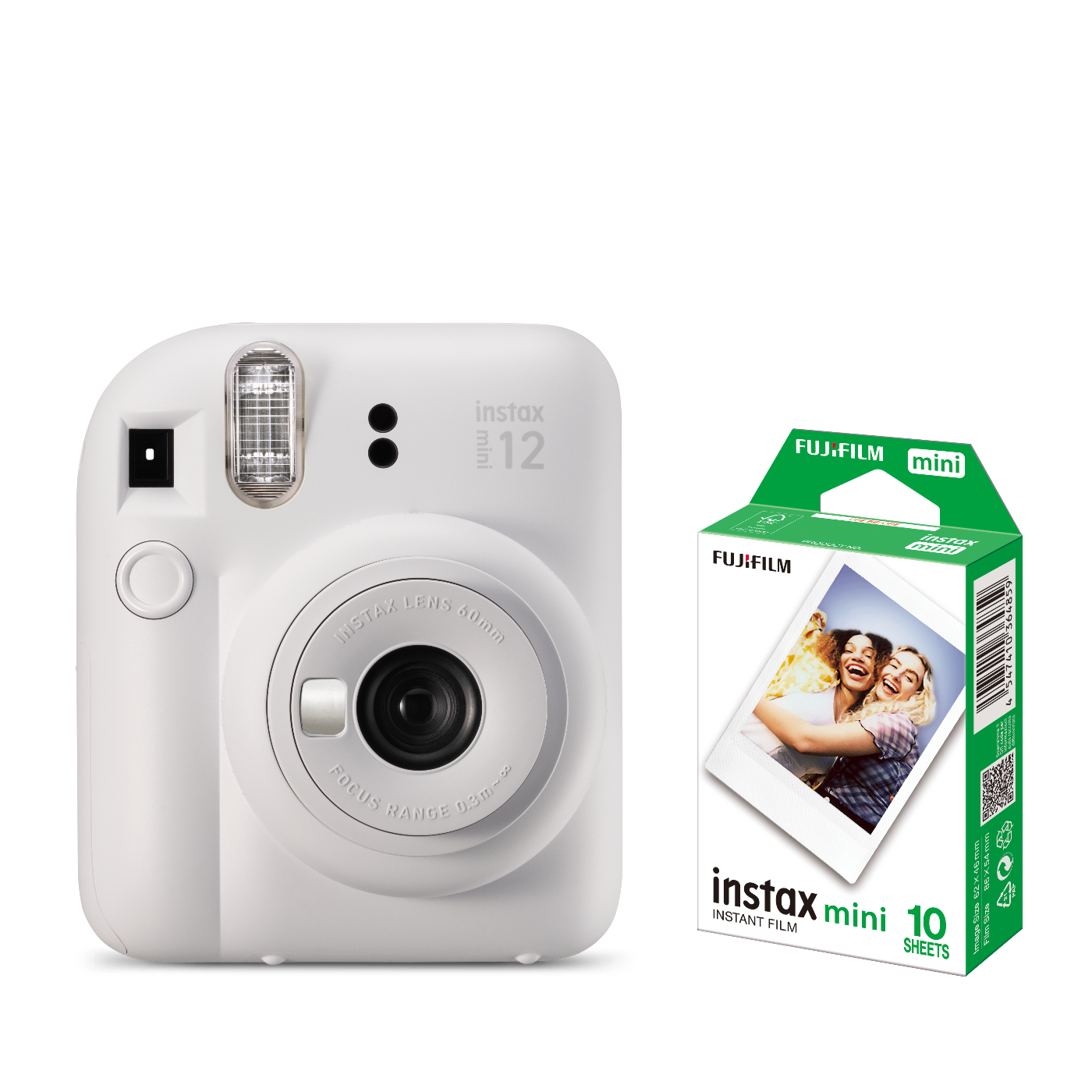 Combo Câmera Instantânea Fujifilm instax mini 12™ + Filme instax™ mini Branco 10 Fotos
