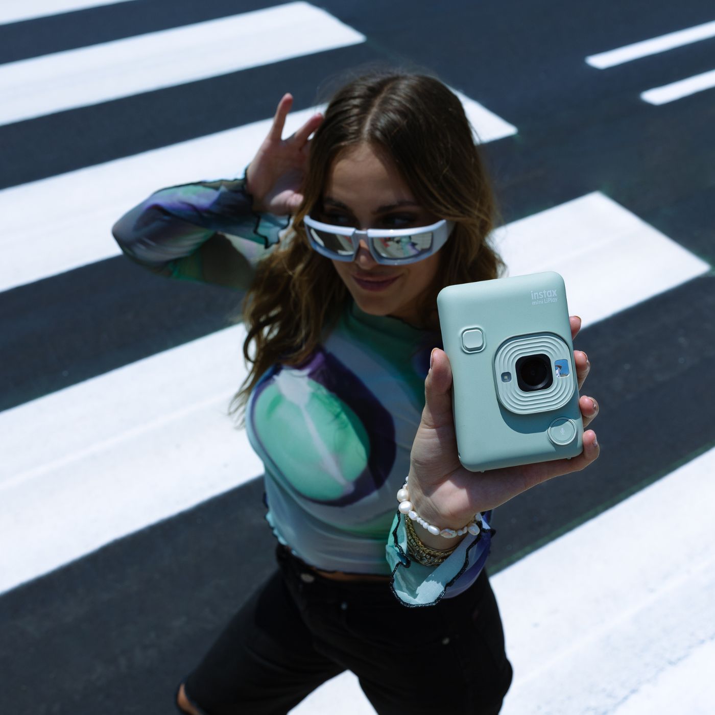 Câmera e Impressora para Smartphone Fujifilm instax mini LiPlay™ Matcha Green