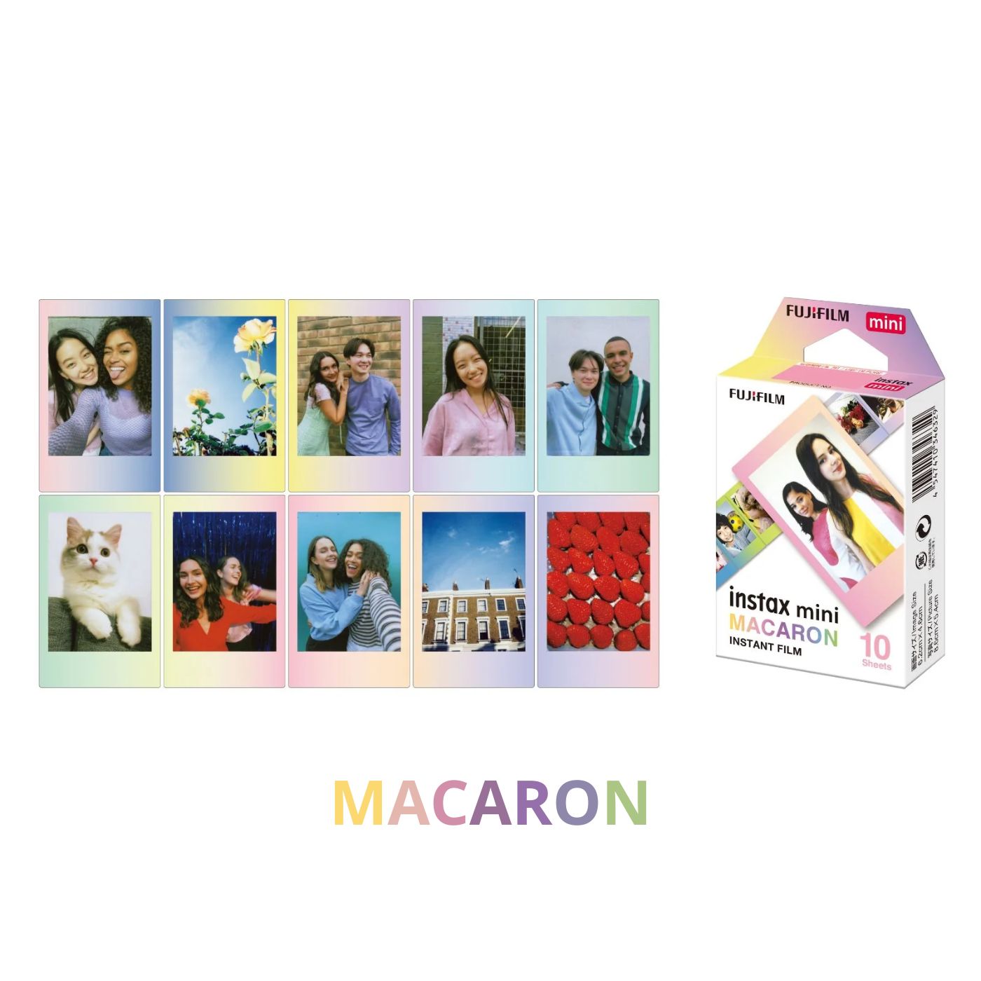 Combo de Filmes Fujifilm instax™ mini Macaron 30 Fotos