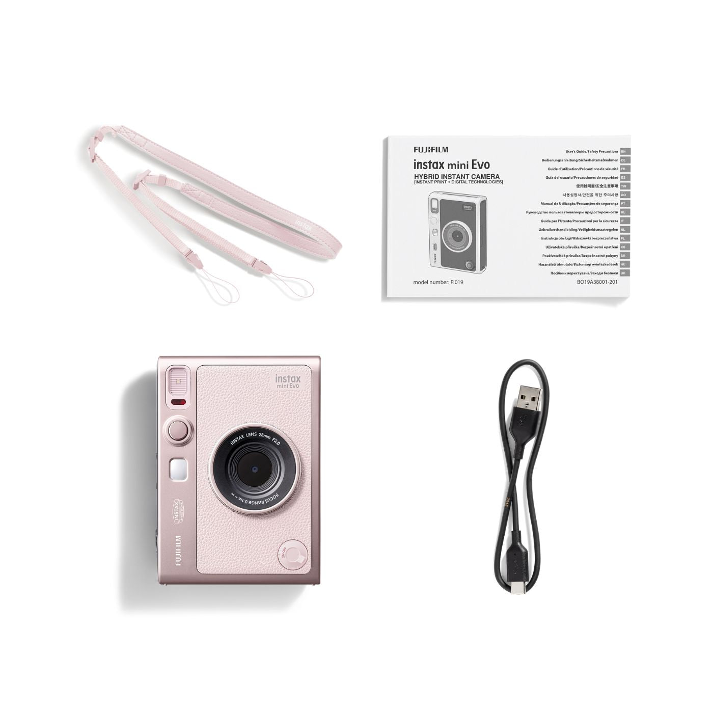 Câmera e Impressora para Smartphone Fujifilm instax mini™ Evo Gentle Rose