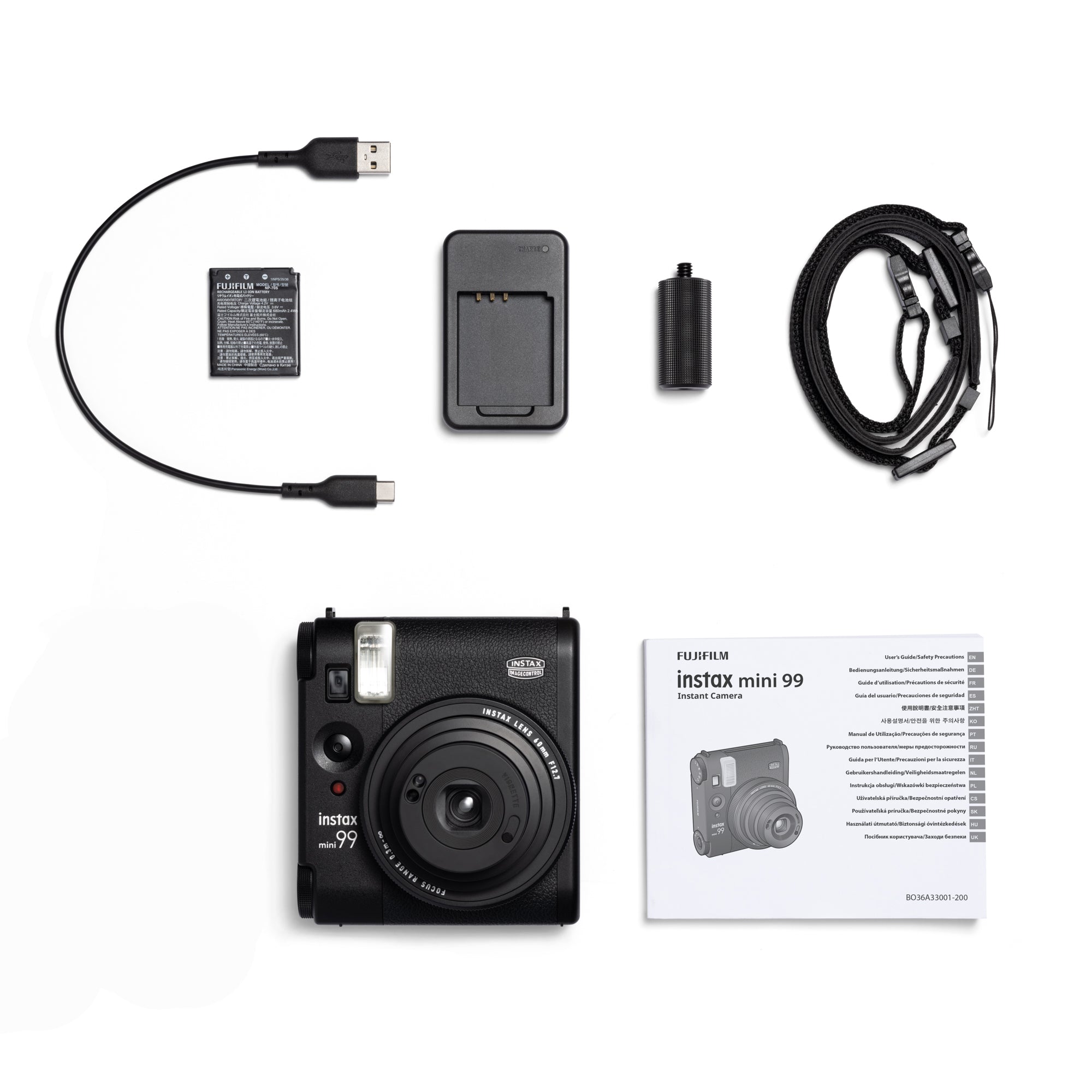 Conbo Câmera Instantânea Fujifilm instax mini 99™ Preta + Filme mini black 10 fotos