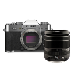 Kit Câmera Digital Mirrorless Fujifilm X Series X-T30II PRATA + Lente Zoom Fujifilm Fujinon XF18-55mm F2.8-4 R LM OIS