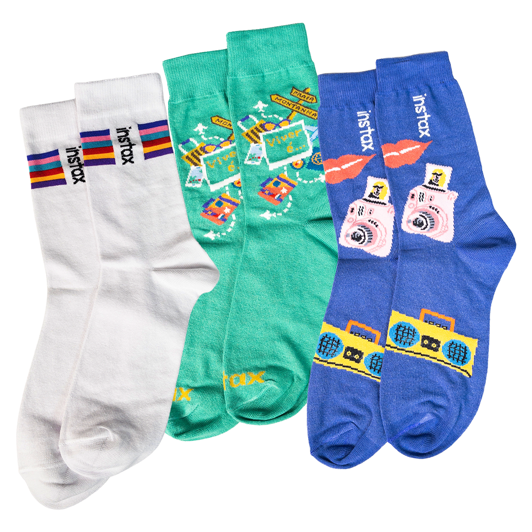 Combo 3 meias instax™ a sua escolha