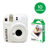 10 instax mini 12™ Personalizada + 10 caixas com 10 Filmes