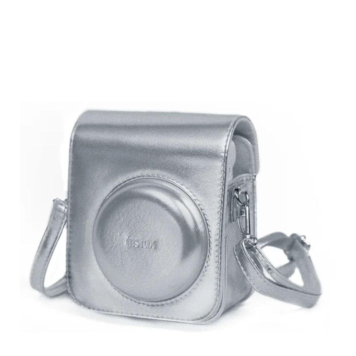 Câmera Instantânea Fujifilm instax mini 12™ Branca + Pack 10 filmes Mermaid Tail + Bolsa Metálica Prata