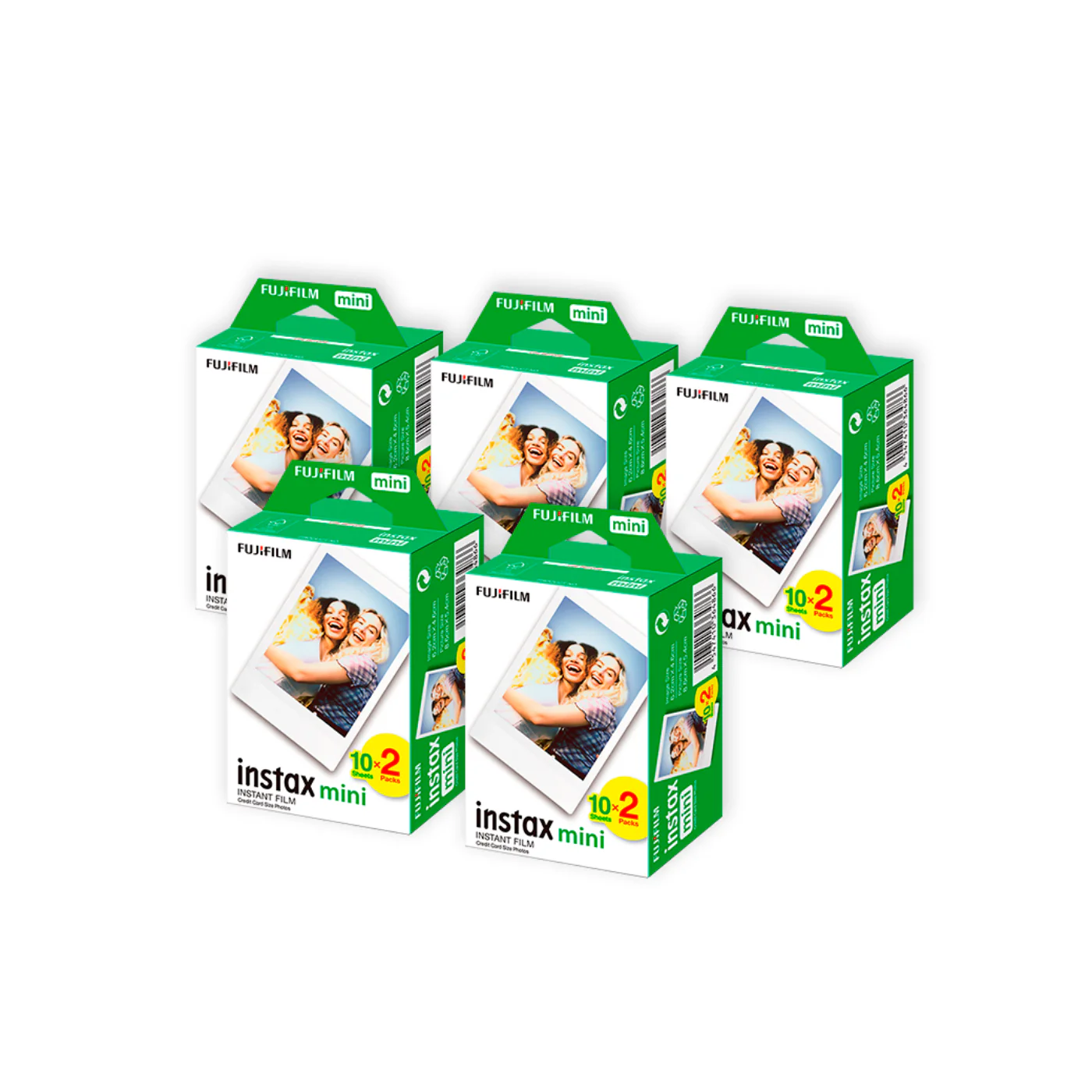 Combo de Filmes Fujifilm instax™ mini Branco 100 Fotos