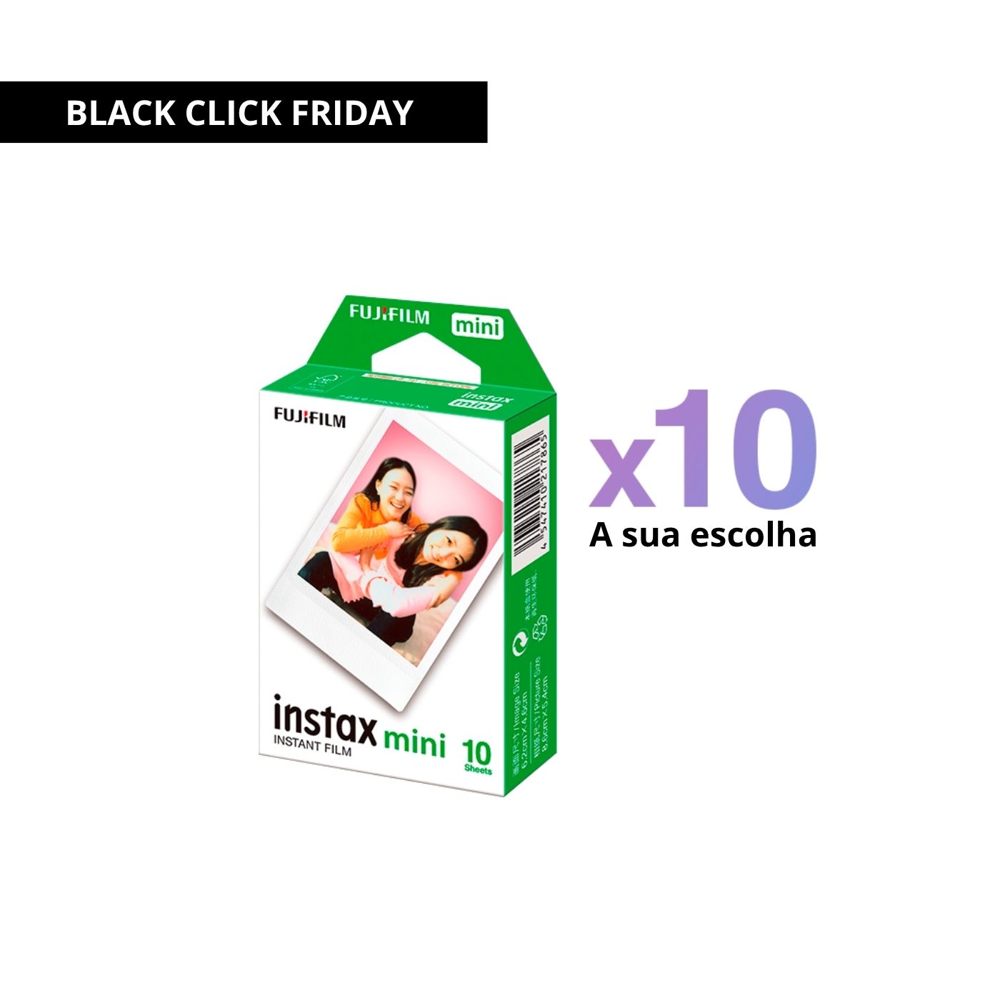 100 fotos instax™ mini a sua escolha