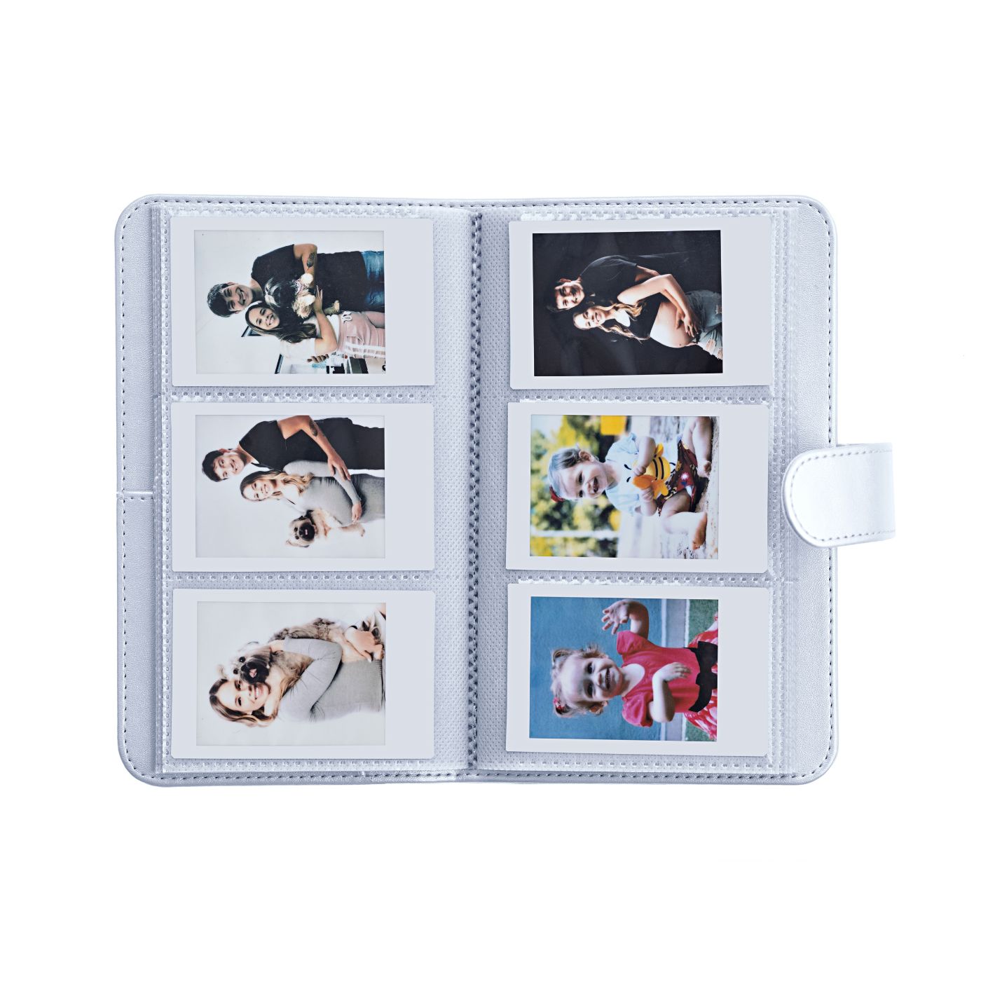 Kit Acessórios instax™ Branco com Álbum de 108 fotos  + Álbum de 28 fotos + Photo Tag