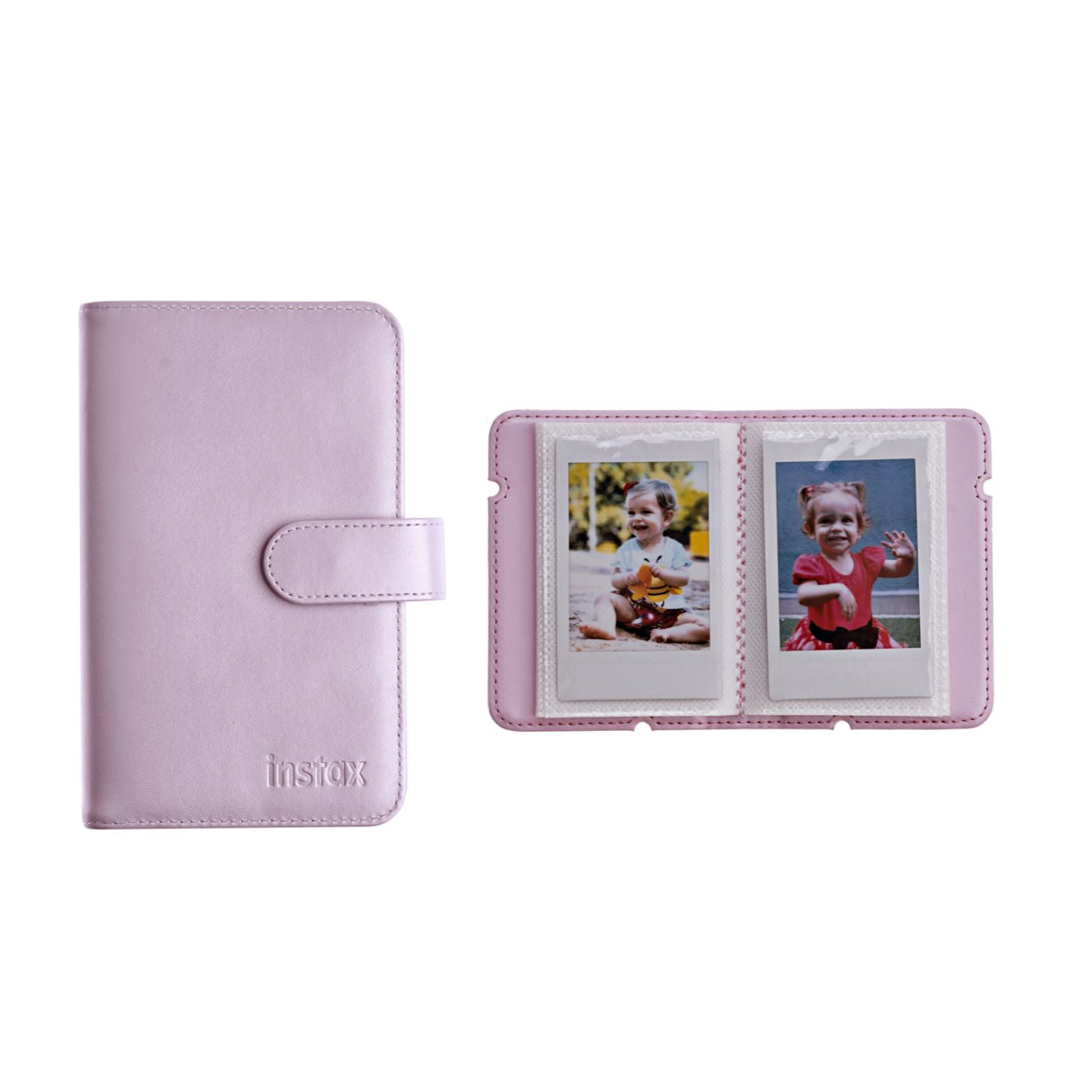 Kit Acessórios instax™ Rosa com Álbum de 108 fotos  + Álbum de 28 fotos + Photo Tag