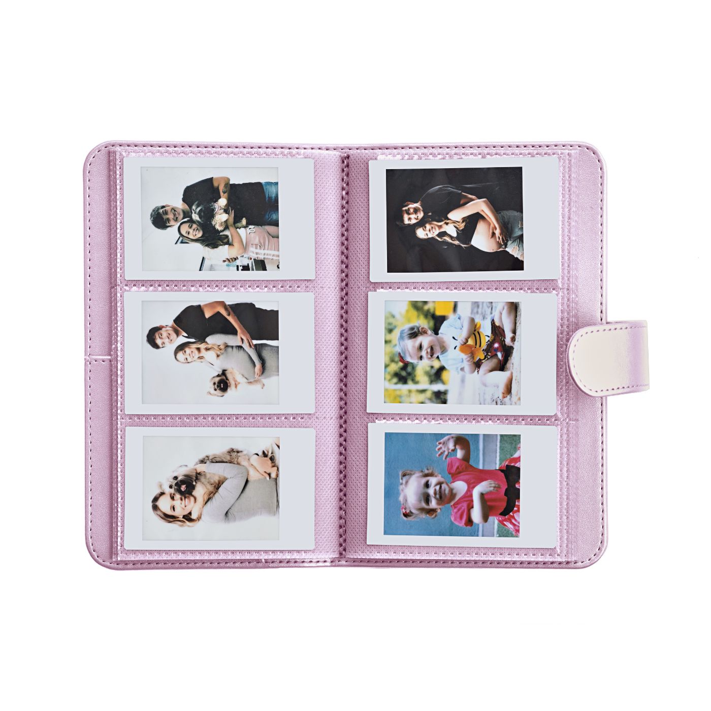 Kit Acessórios instax™ Rosa com Álbum de 108 fotos  + Álbum de 28 fotos + Photo Tag