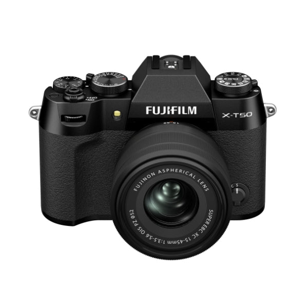 Kit Câmera Digital Mirrorless Fujifilm X-T50 Black + Lente Zoom Fujifilm Fujinon XC15-45mm F3.5-5.6 OIS