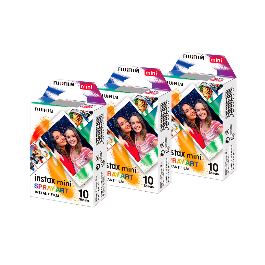 Combo de Filmes Fujifilm instax™ mini Spray Art 30 Fotos