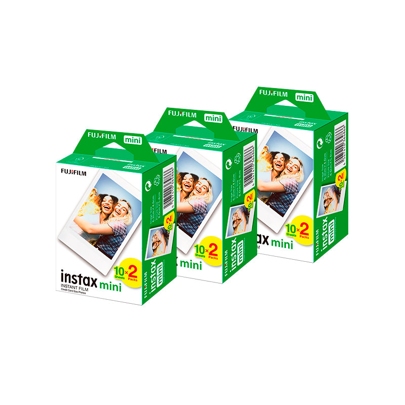 Combo de Filmes Fujifilm instax™ mini Branco 60 Fotos