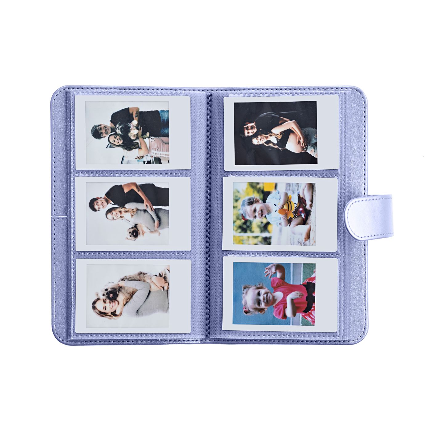 Kit Acessórios instax™ Lilás com Álbum de 108 fotos  + Álbum de 28 fotos + Photo Tag