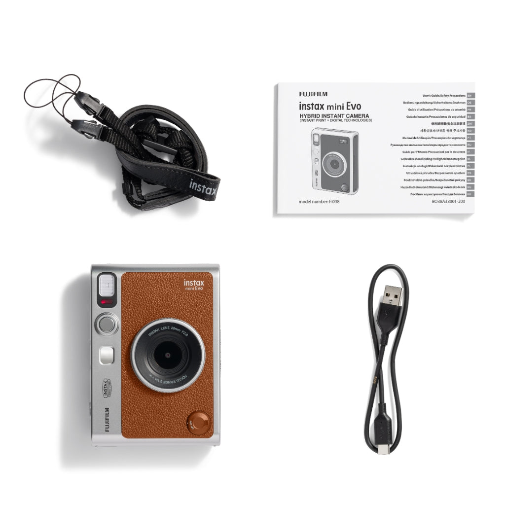 Câmera e Impressora para Smartphone Fujifilm instax mini™ Evo Brown