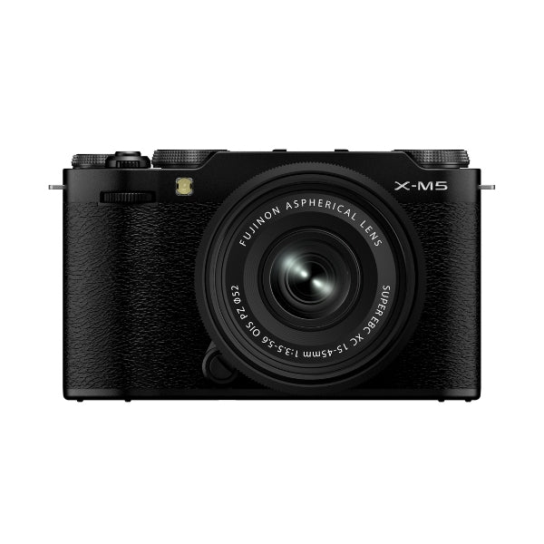 Kit Câmera Digital Fujifilm X-M5 Preta + Lente Fujifilm Fujinon XC15-45mm F3.5-5.6 OIS PZ