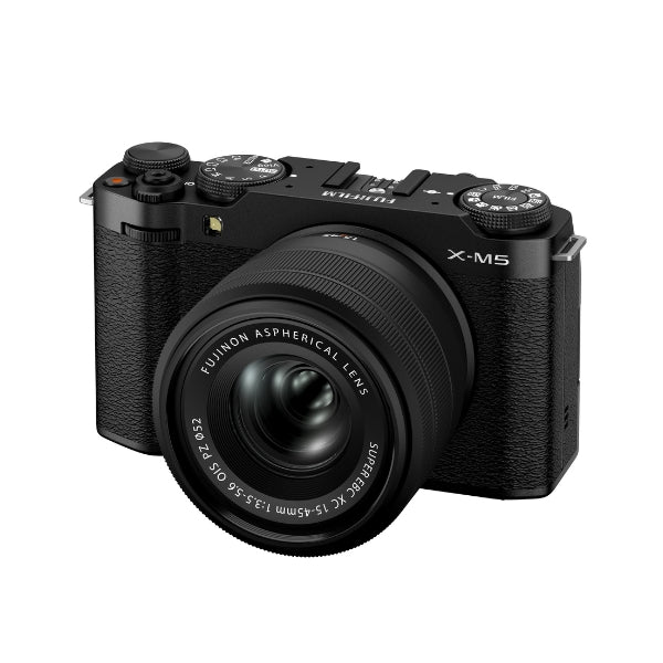 Kit Câmera Digital Fujifilm X-M5 Preta + Lente Fujifilm Fujinon XC15-45mm F3.5-5.6 OIS PZ
