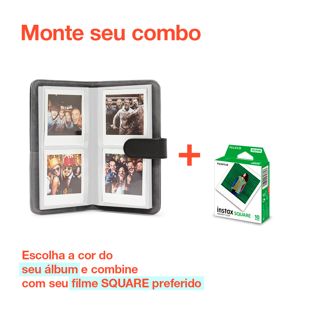 Combo Álbum de fotos instax™ SQUARE + Filme instax™ SQUARE 10 fotos