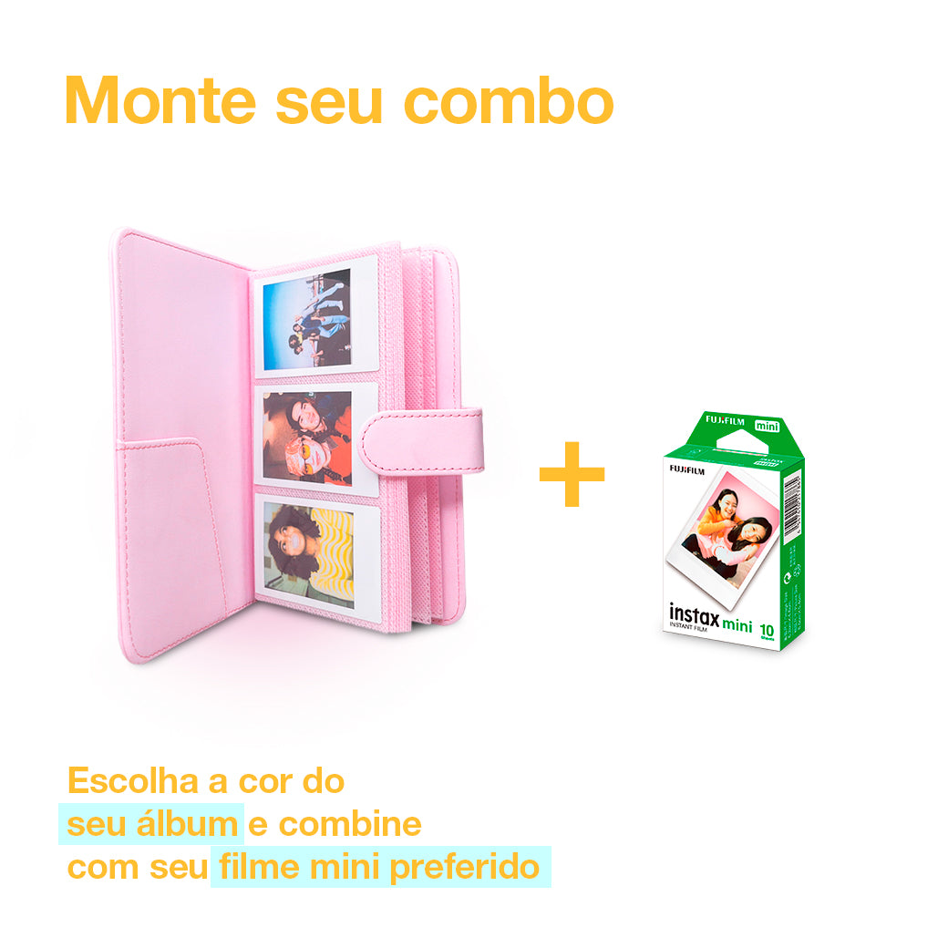 Combo Álbum de fotos instax™ mini + Filme instax™ mini 10 fotos