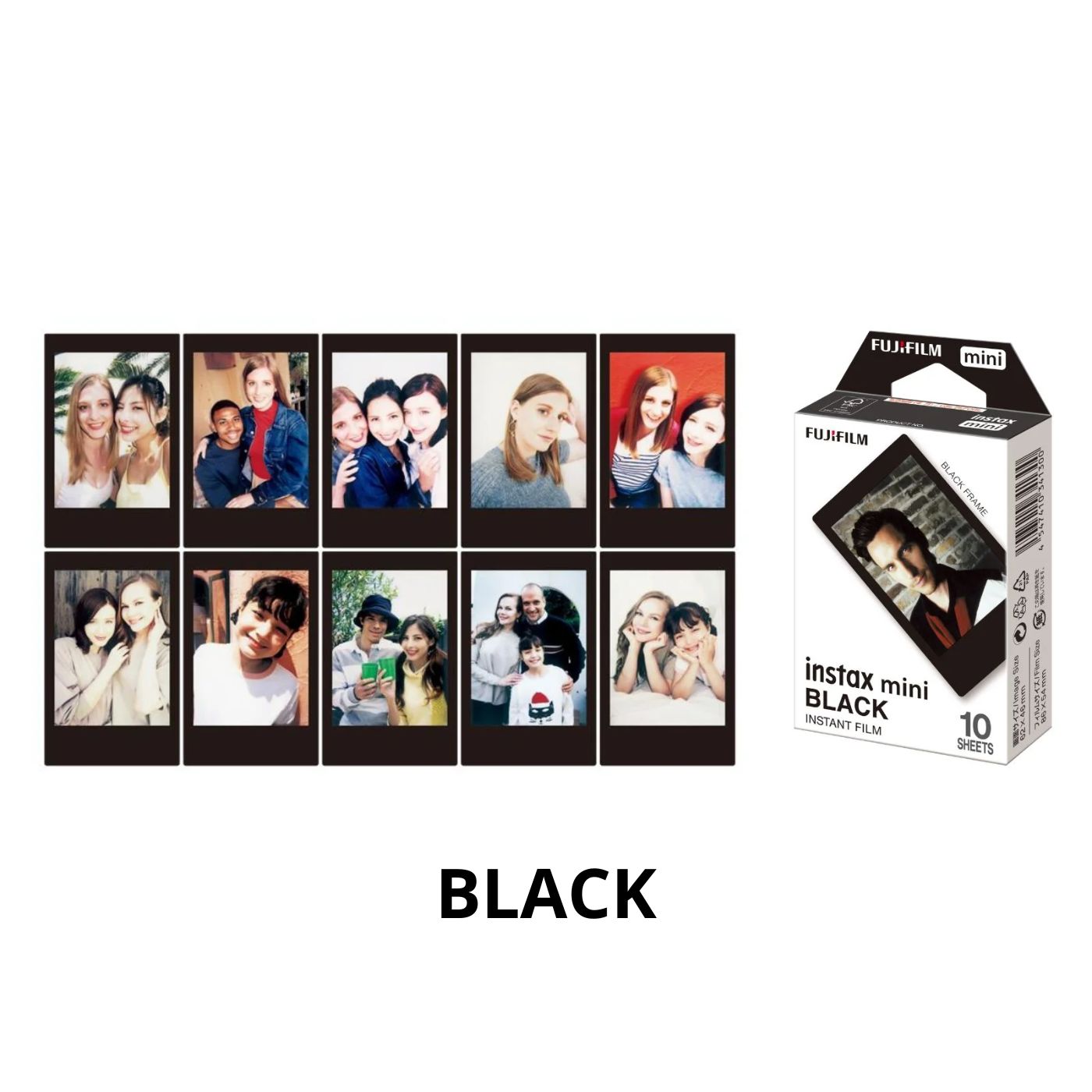 Combo de Filmes Fujifilm instax™ mini Black 30 Fotos