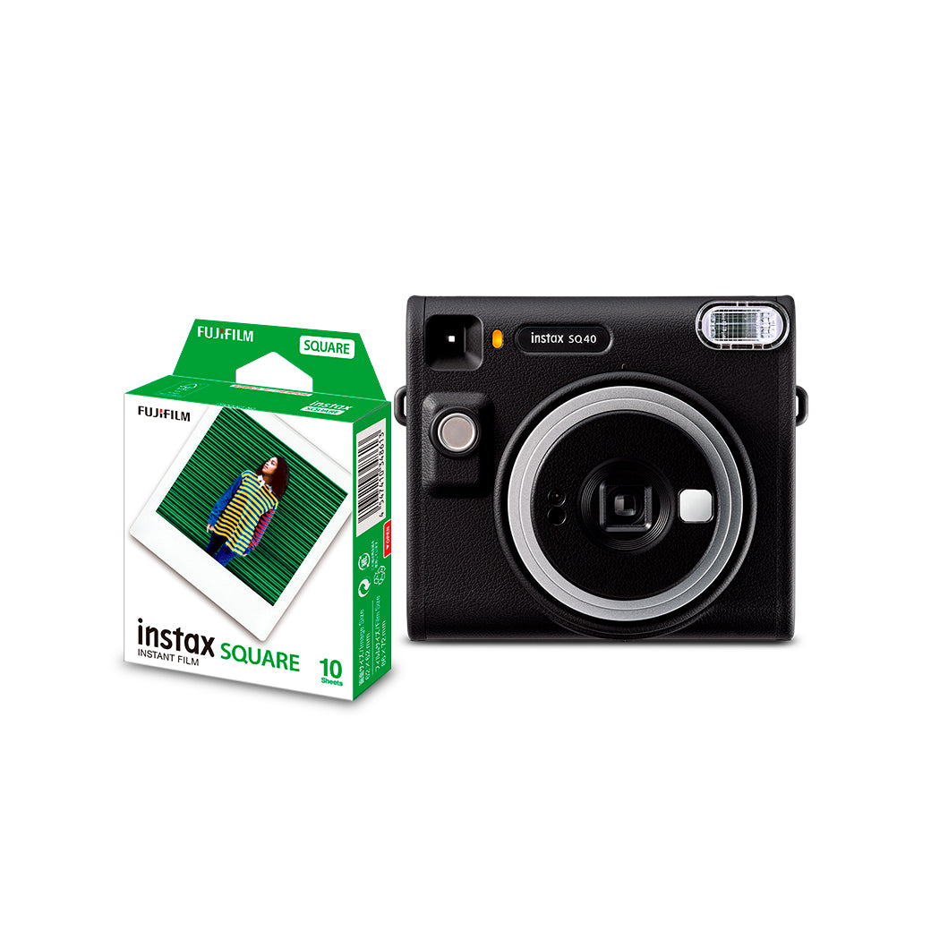 Combo Câmera Instantânea Fujifilm instax SQUARE SQ40™ + Filme instax™ SQUARE Branco com 10 Fotos