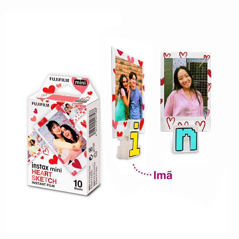 Combo Clipe para fotos letras instax™ + Filme instax™ mini 10 fotos