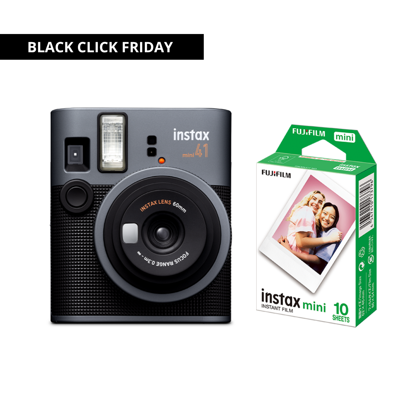 Combo Câmera Instantânea Fujifilm instax mini 41™ + Filme instax™ a sua escolha 10 fotos