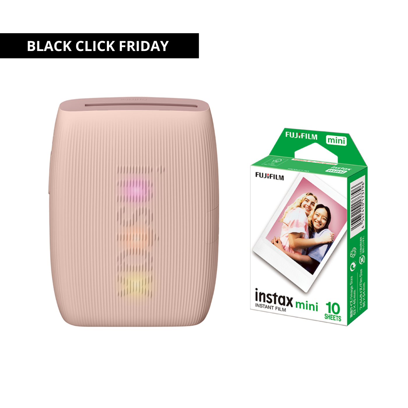 Combo Impressora para celular Fujifilm instax mini Link 3™ - Rose Pink + Filme instax™ a sua escolha 10 fotos