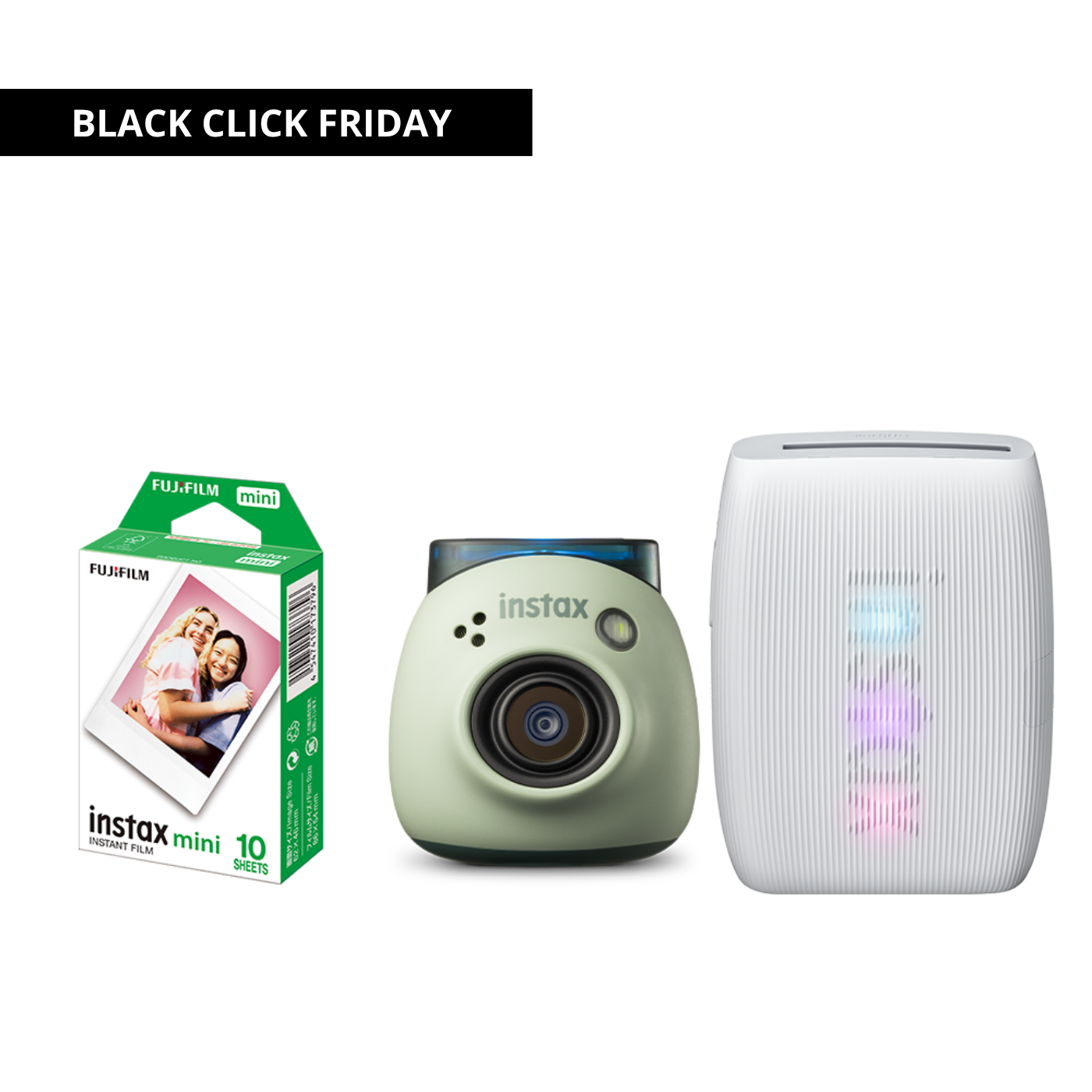 Combo Impressora para celular Fujifilm instax mini Link 3™ + Câmera instax Pal™ + Filme instax™ a sua escolha 10 fotos