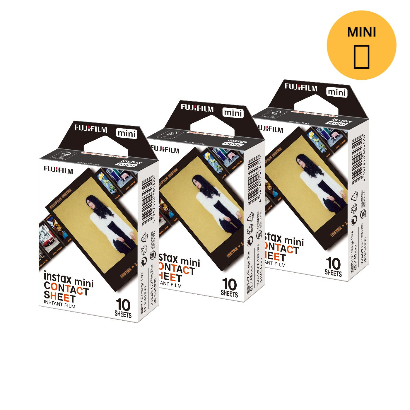 Combo de Filmes Fujifilm instax™ mini Contact Sheet 30 Fotos