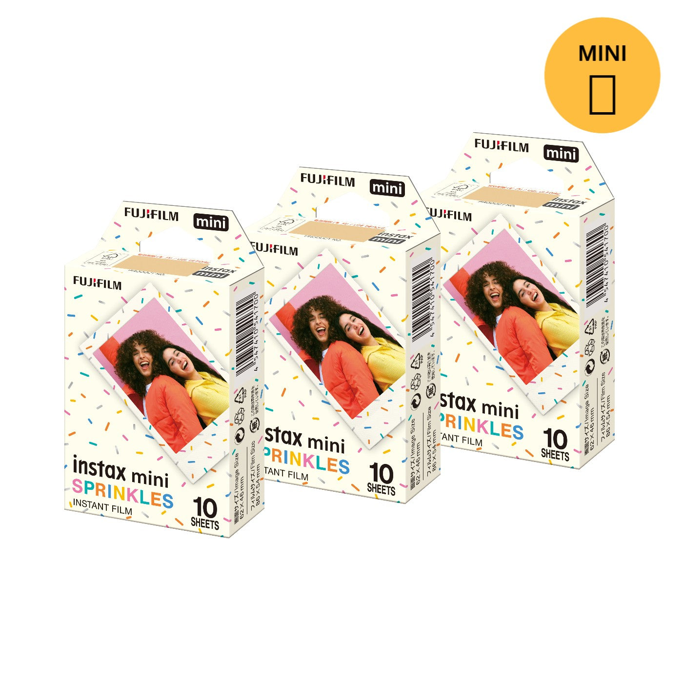 Combo de Filmes Fujifilm instax™ mini Sprinkles 30 Fotos