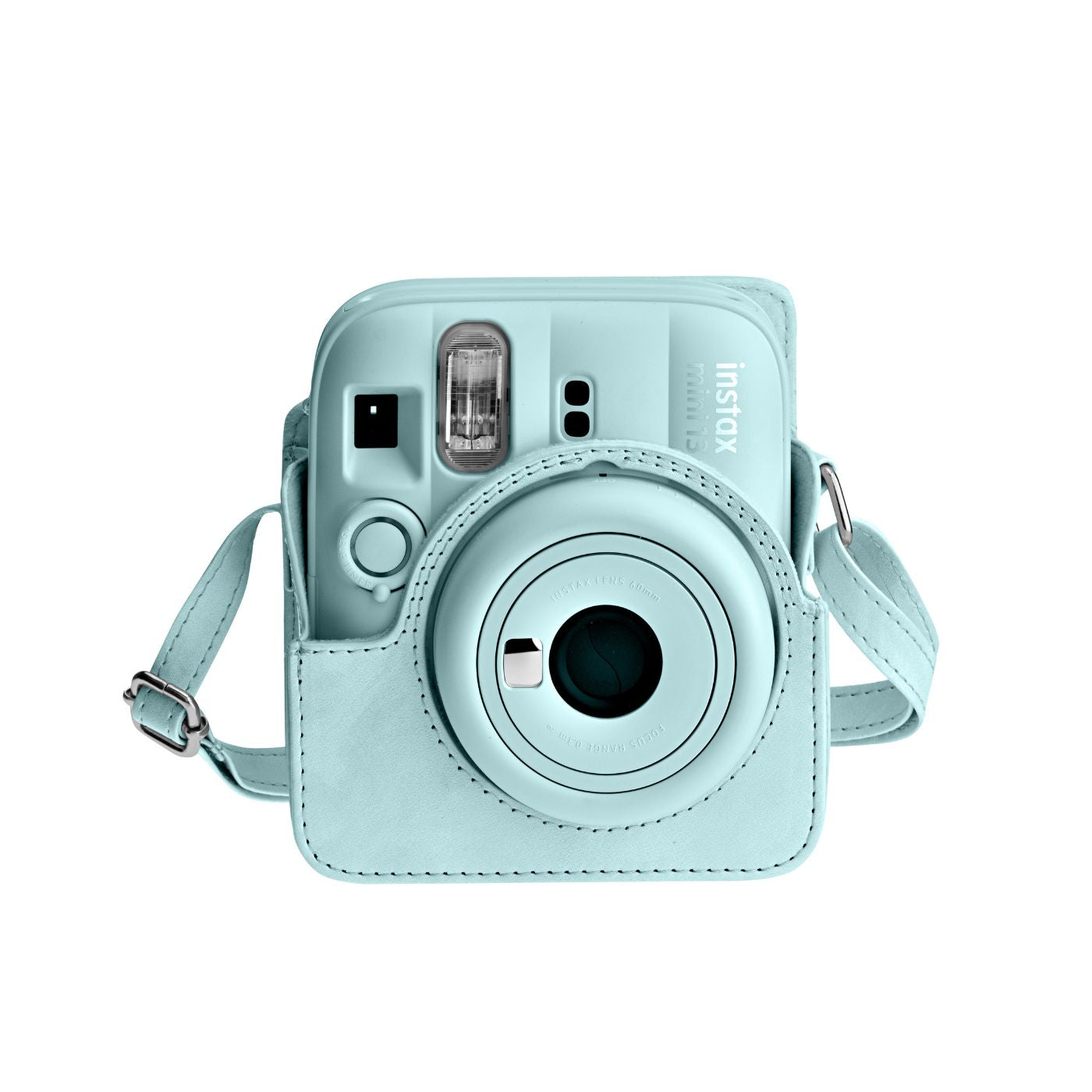 Kit Câmera instantânea Fujifilm instax mini 13™ Lagoon Green + Pack 10 fotos Pastel Galaxy + Bolsa Green Tie Dye + Photo tag