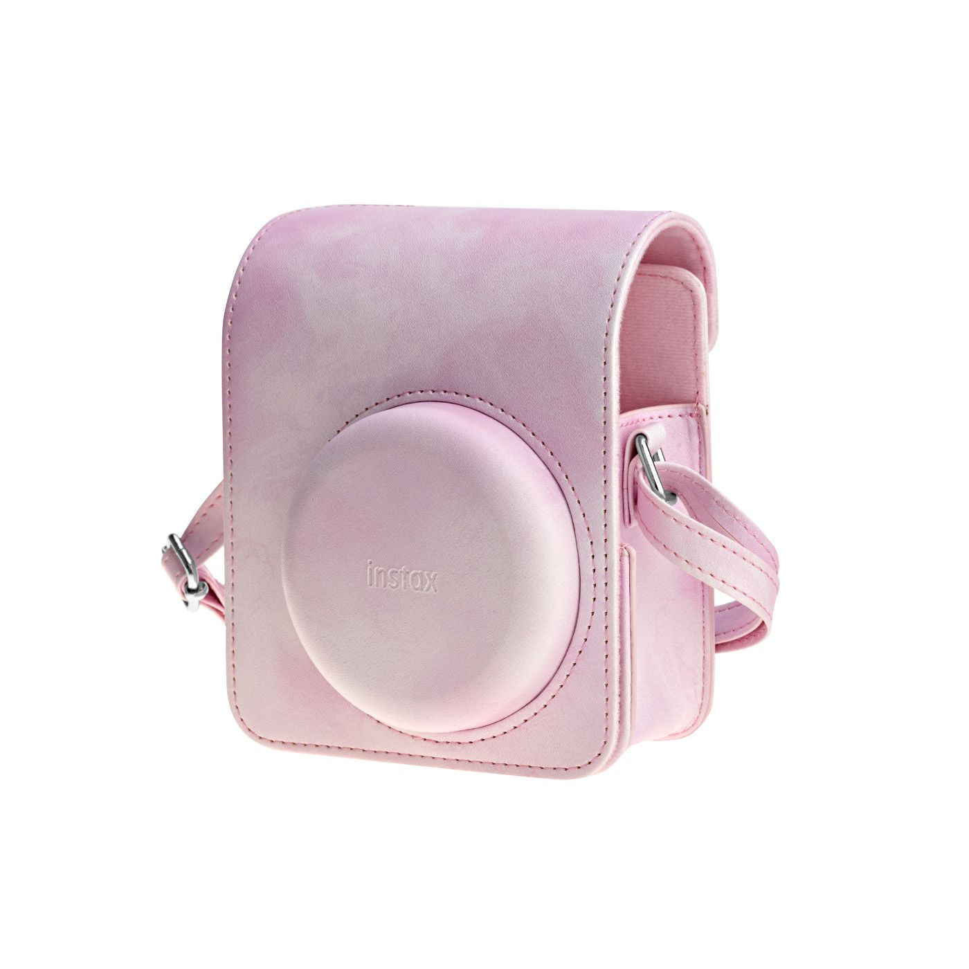 Kit Câmera instantânea Fujifilm instax mini 13™ Candy Pink + Pack 10 fotos Pastel Galaxy + Bolsa Pink Tie Dye + Photo tag