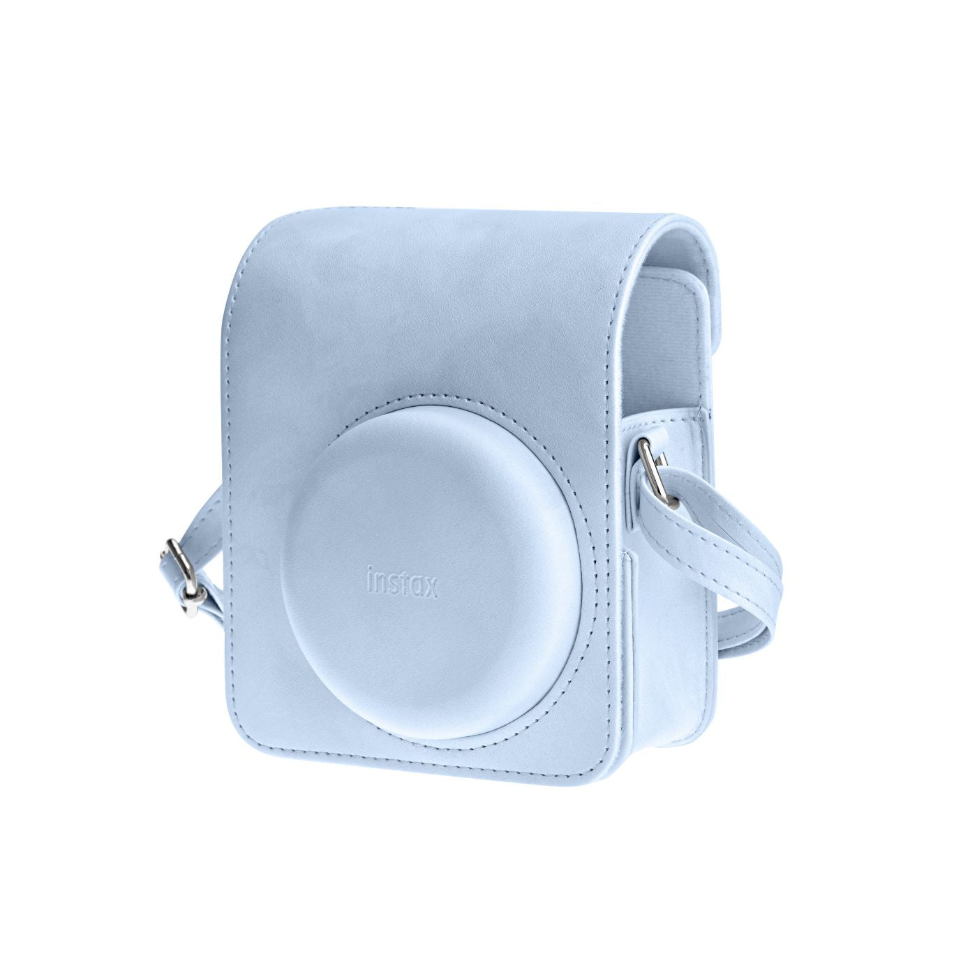 Kit Câmera instantânea Fujifilm instax mini 13™ Frost Blue + Pack 10 fotos Pastel Galaxy + Bolsa Blue Tie Dye + Photo tag