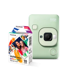Combo Instax Mini LiPlay Misty Green + Filme Instax Mini Spray Art 10 Fotos