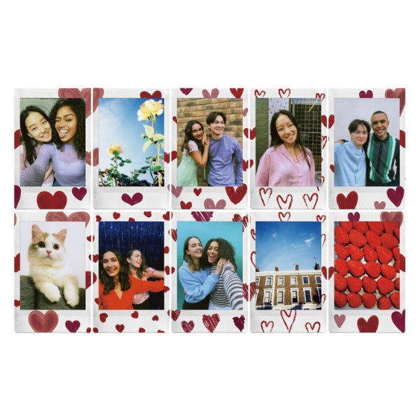 Combo de Filmes Fujifilm instax™ mini Heart Sketch 30 Fotos