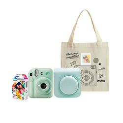 NATAL: KIT INSTAX MINI 12 VERDE + ECOBAG INSTAX