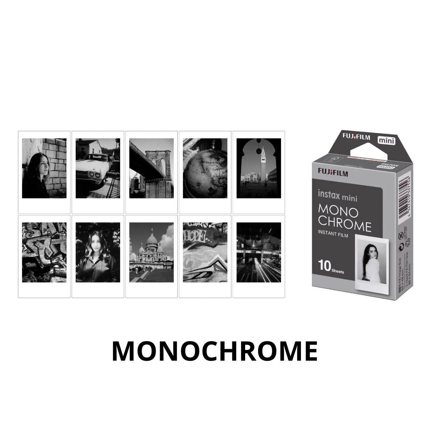 Combo Clipe para fotos letras instax™ + 10 fotos instax™ mini