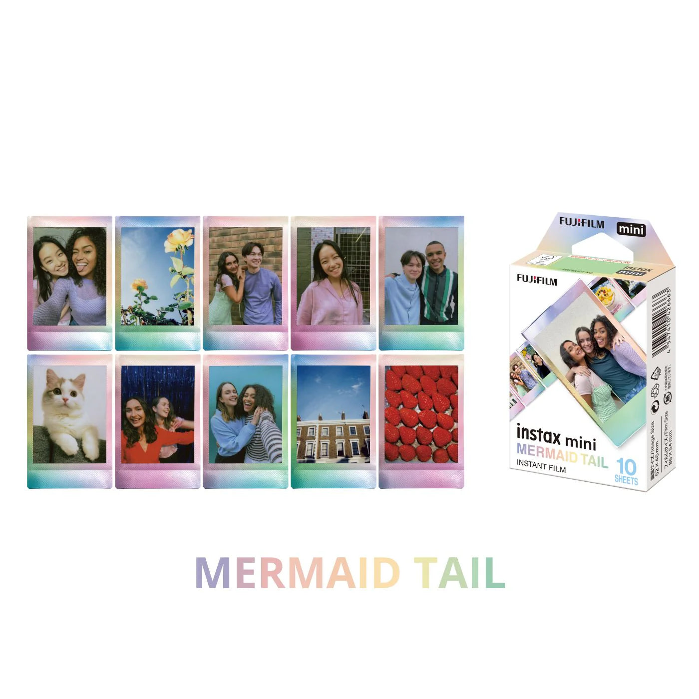 Combo de Filmes Fujifilm instax™ mini Mermaid Tail 30 Fotos