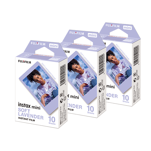 Combo de Filmes Fujifilm instax™ mini Soft Lavender 30 Fotos