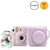 Câmera Instantânea Fujifilm instax mini 12™ Lilás + Pack 10 filmes Mermaid Tail + Bolsa Lilás Candy
