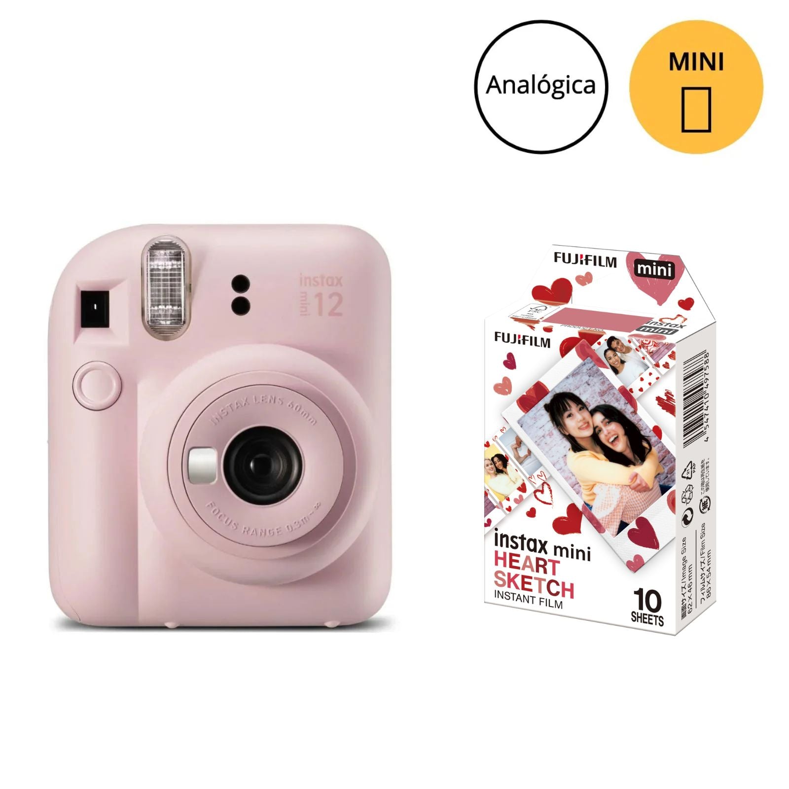 Combo Câmera Instantânea Fujifilm instax mini 12™ + Filme instax™ mini a sua escolha 10 fotos