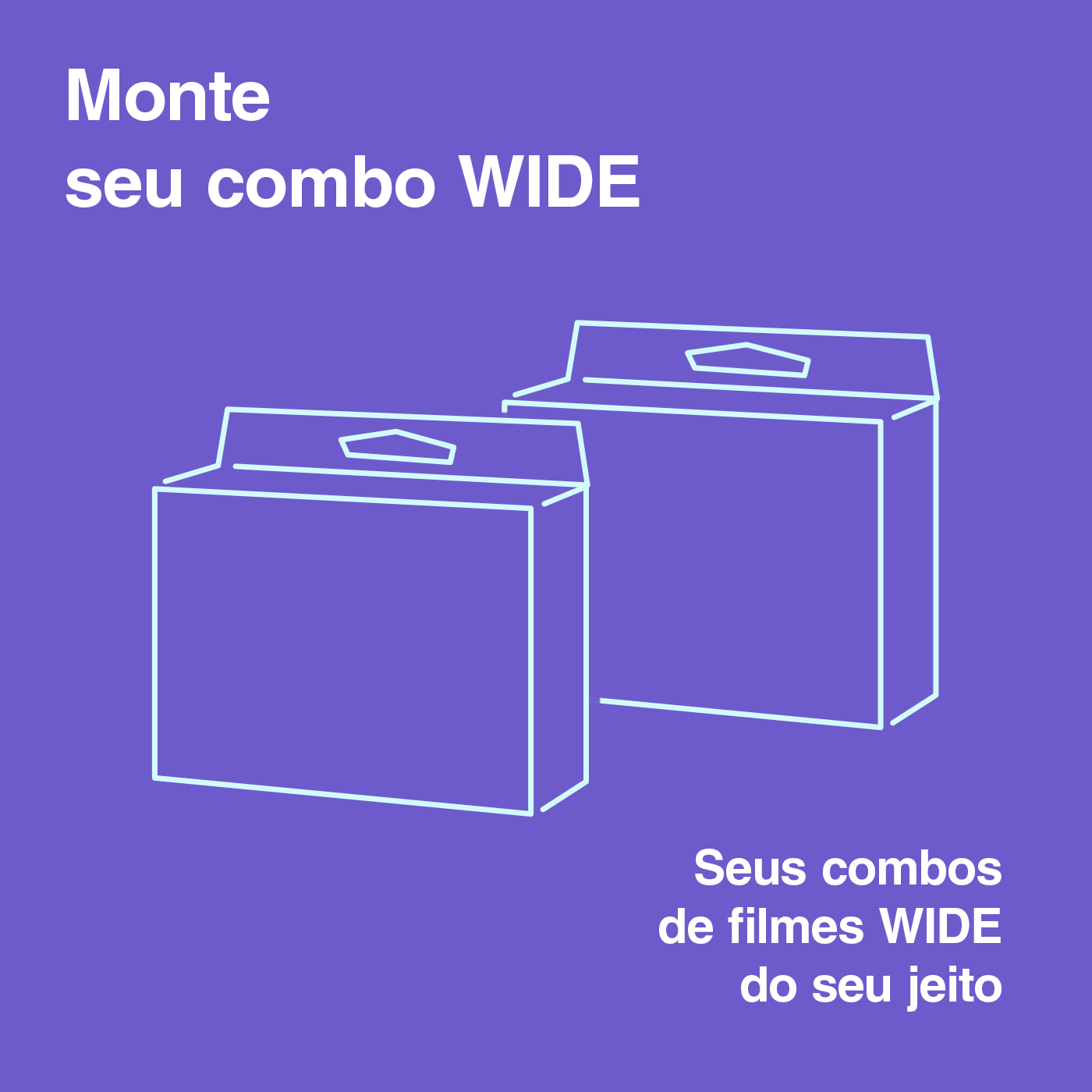 Monte seu combo Instax Wide: