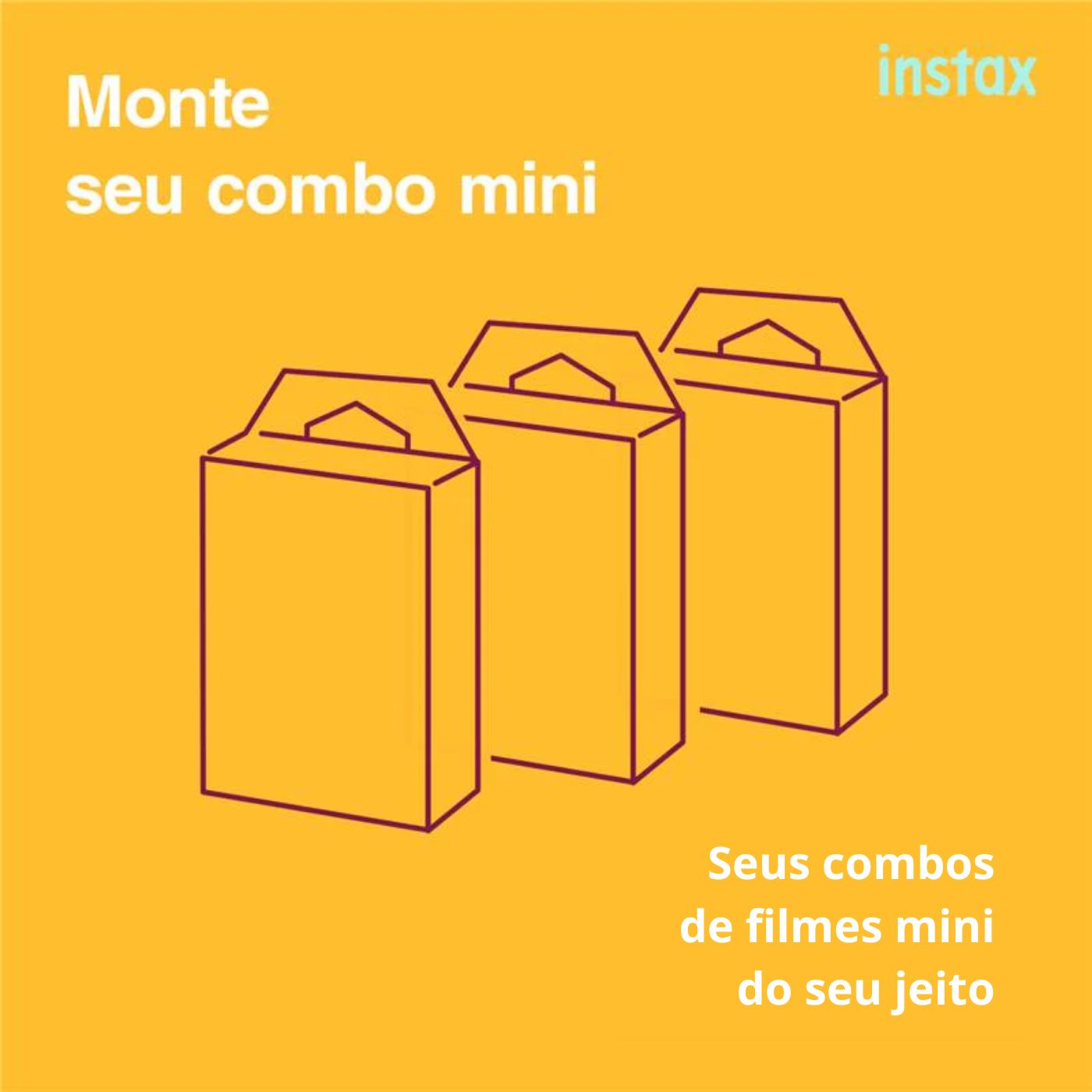 Monte seu combo Instax Mini: