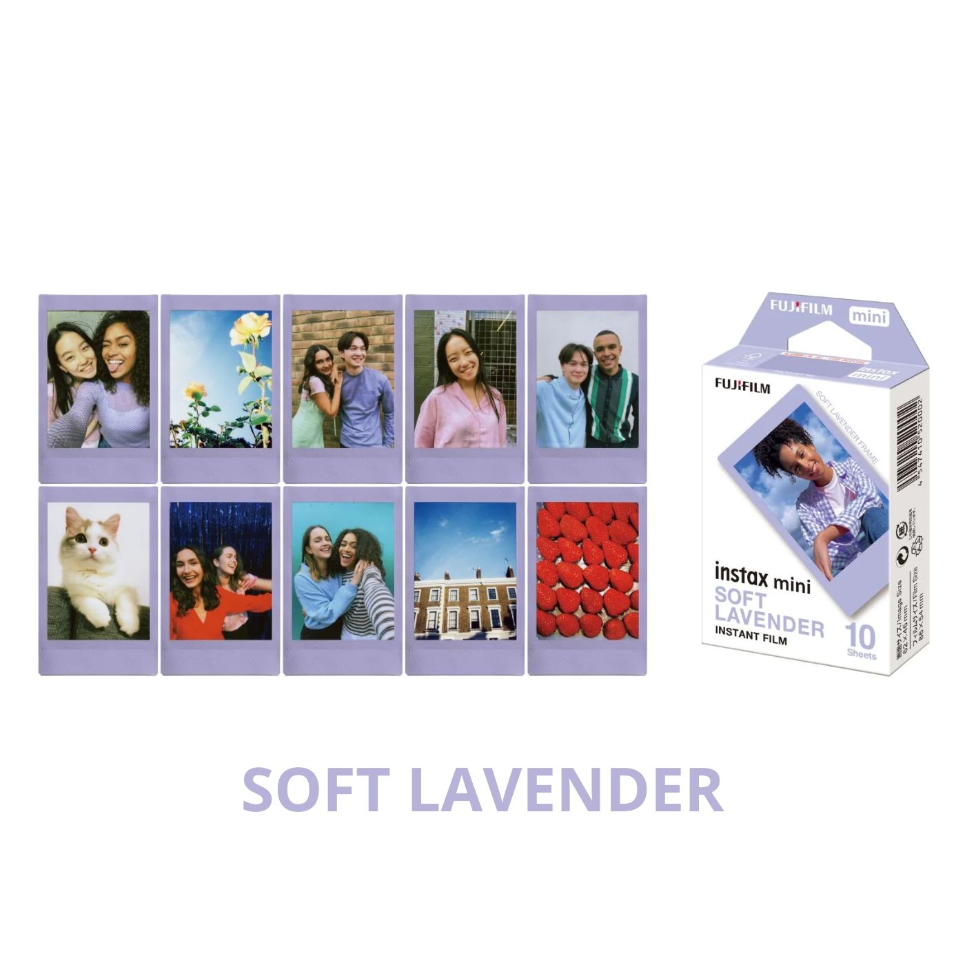Combo de Filmes Fujifilm instax™ mini Soft Lavender 30 Fotos