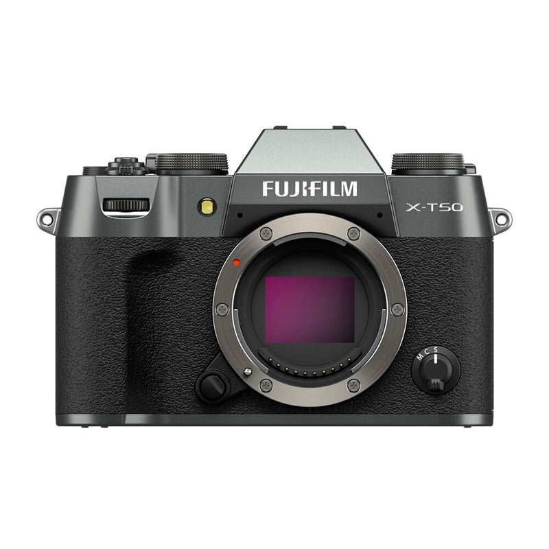Kit Câmera Digital Mirrorless Fujifilm X-T50 Charcoal + Lente Zoom Fujifilm Fujinon XC15-45mm F3.5-5.6 OIS