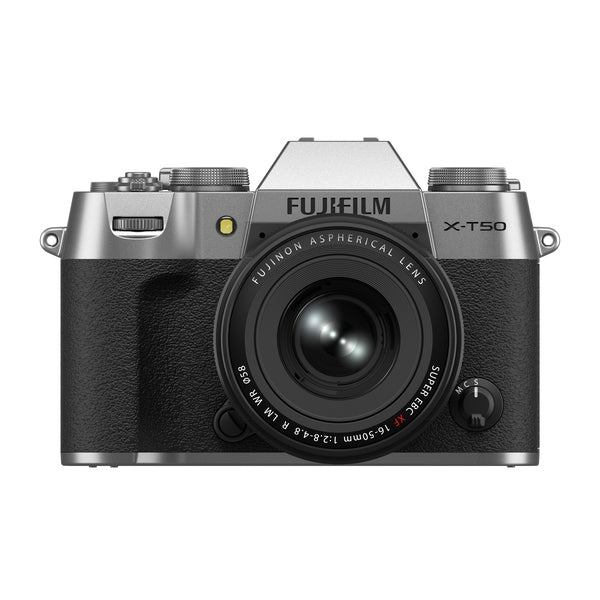 Kit Câmera Digital Mirrorless Fujifilm X-T50 Silver + Lente Fujinon XF16-50mm F2.8-4.8 R LM WR