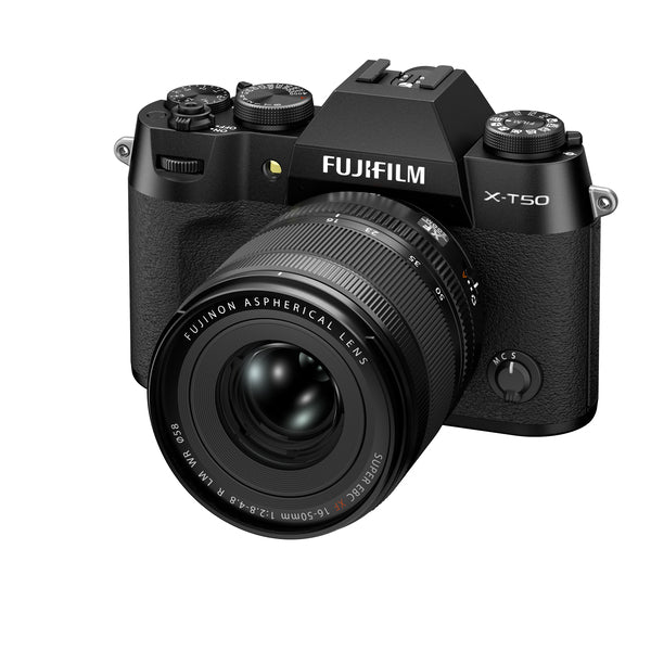 Kit Câmera Digital Mirrorless Fujifilm X-T50 Black + Lente Fujinon XF16-50mm F2.8-4.8 R LM WR